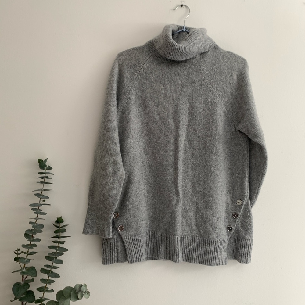 Michael Kors Heather Gray Turtleneck Sweater